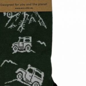 Bamboo Socks Eco Chic – Green Jeeps