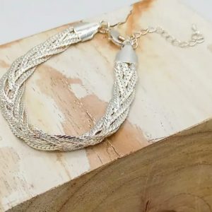 Bracelet – Rope Silver Herringbone