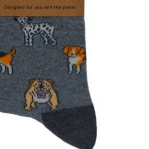 Bamboo Socks Eco Chic – Grey Dogs