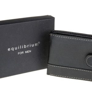 Equilibrium For Men Black with White Stitching Wallet