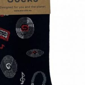 Bamboo Socks Eco Chic – Black Music