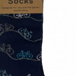 Bamboo Socks Eco Chic – Navy Bikes