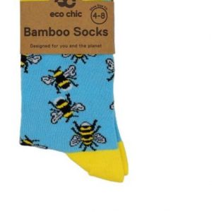 Bamboo Socks Eco Chic – Blue Bumble Bee