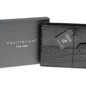 Equilibrium For Men Black Pattern Wallet