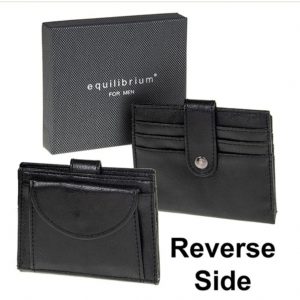 Equilibrium For Men Black Wallet With Pocket