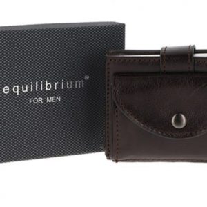 Equilibrium For Men Brown Wallet With Coin Pocket