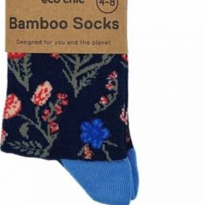 Bamboo Socks Eco Chic – Navy Floral