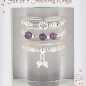 Equilibrium Stacking Rings – Purple